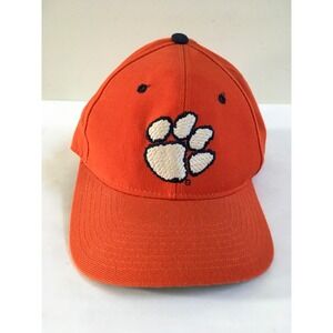 Vtg Zephyr Graf-X Clemson Tigers Orange Wool Blend Fitted DH Hat Cap Size 7 3/8